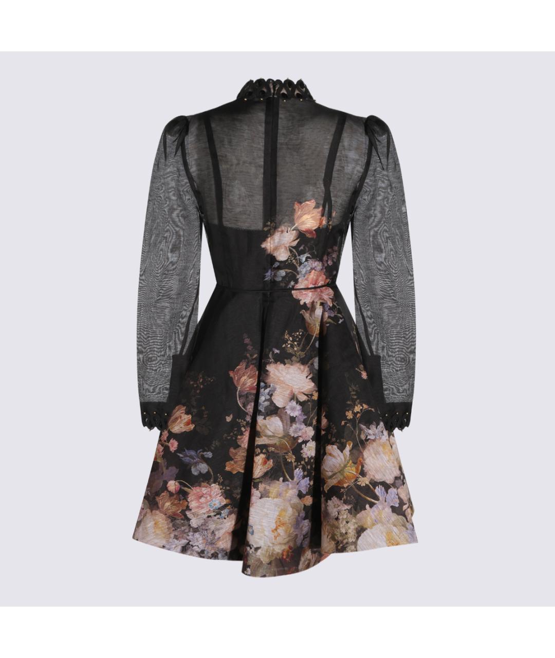 ZIMMERMANN Черное вискозное повседневное платье, фото 2