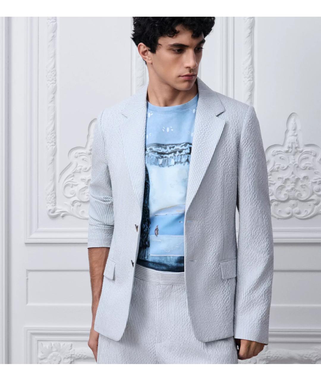 CHRISTIAN DIOR Голубой пиджак, фото 2