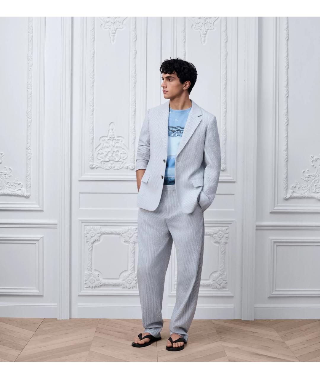 CHRISTIAN DIOR Голубой пиджак, фото 3