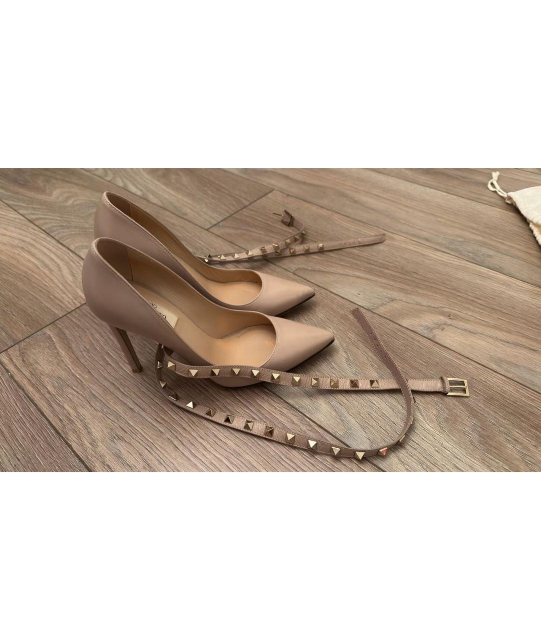 VALENTINO Розовые кожаные туфли, фото 7