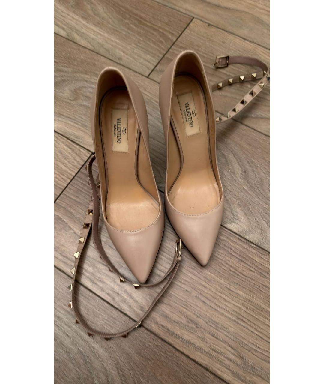 VALENTINO Розовые кожаные туфли, фото 2