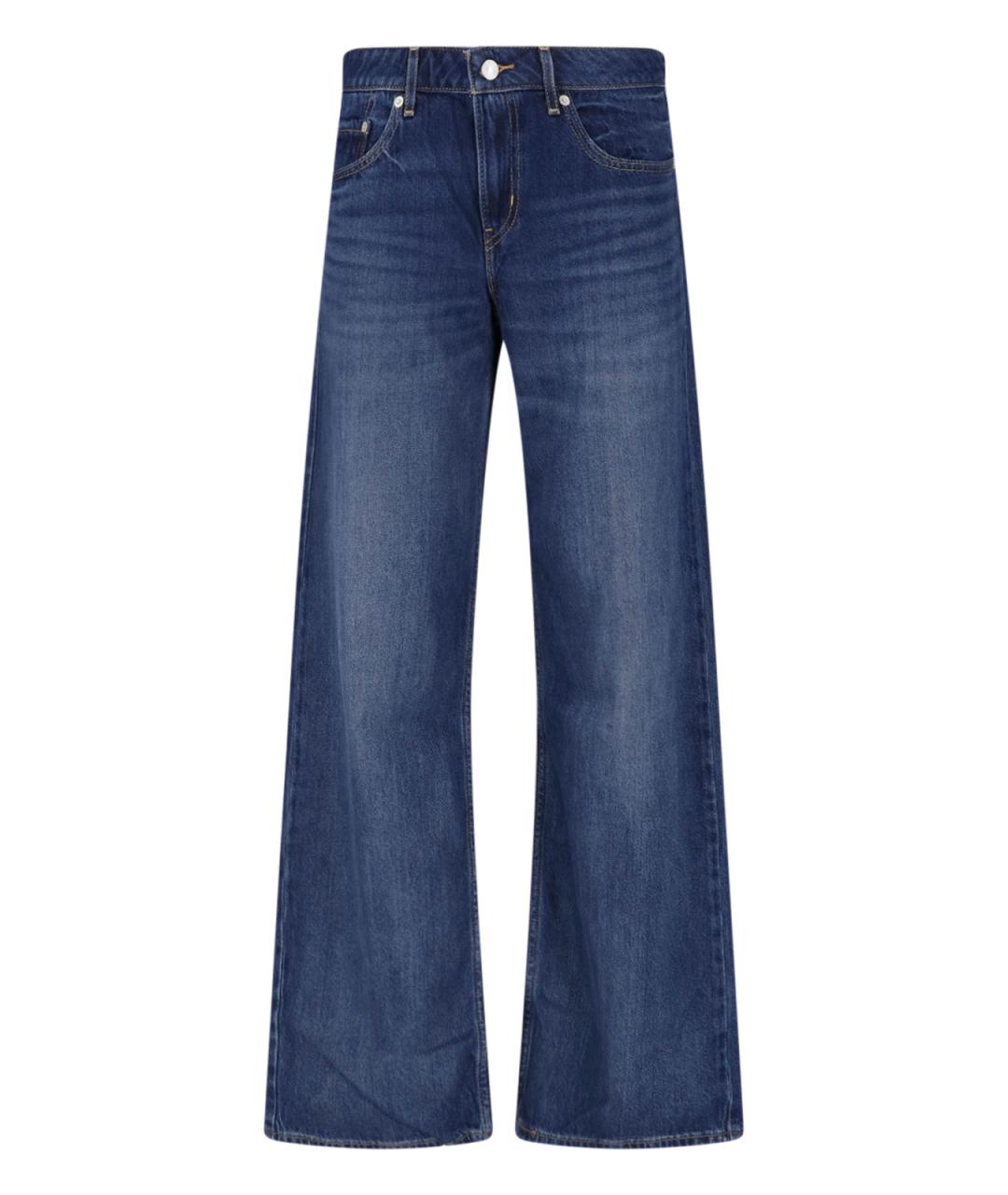 LEVI'S Синие хлопковые прямые джинсы, фото 1