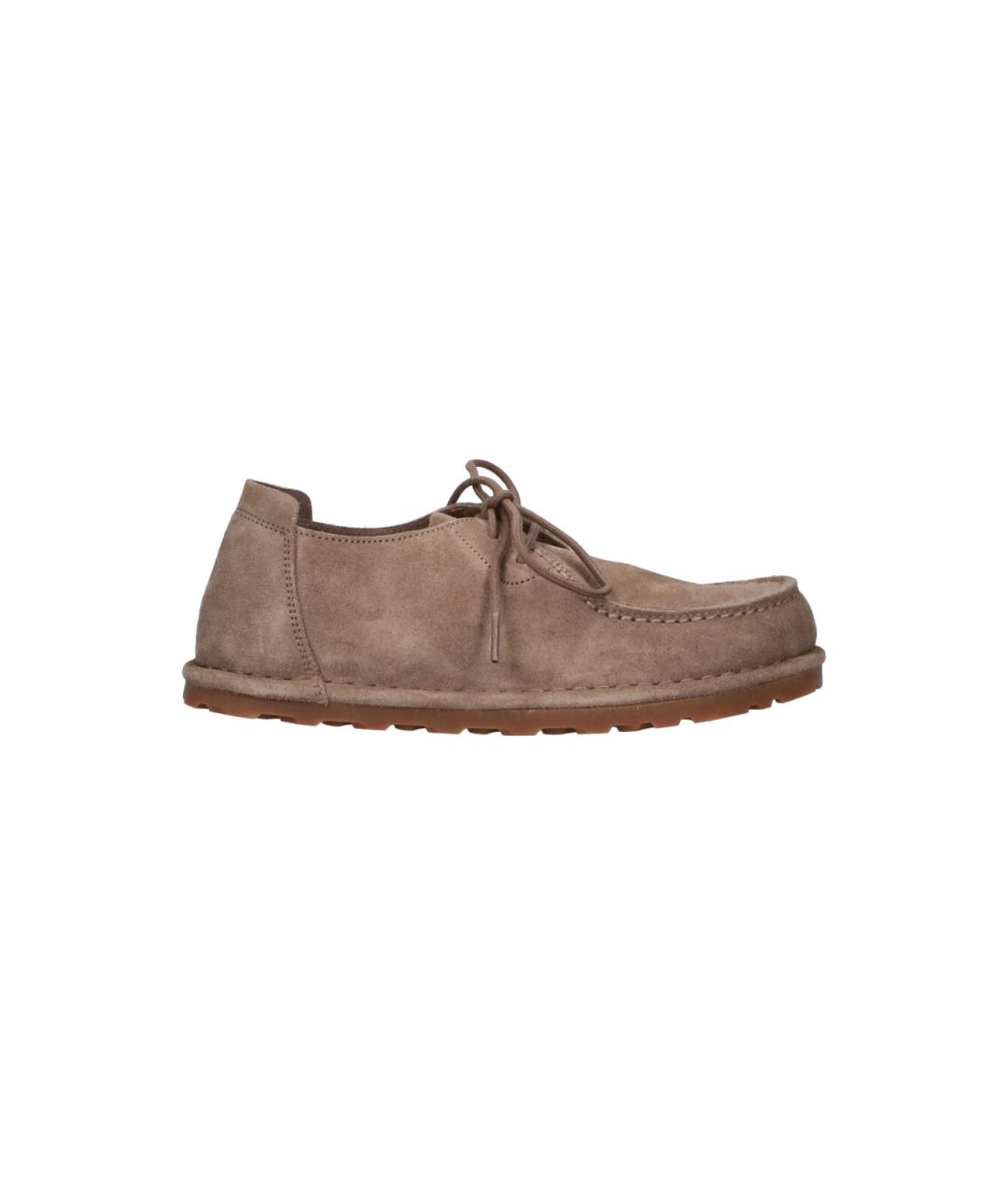 BIRKENSTOCK Коричневые замшевые ботинки, фото 1