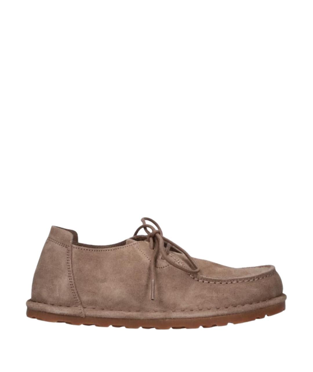BIRKENSTOCK Коричневые замшевые ботинки, фото 1