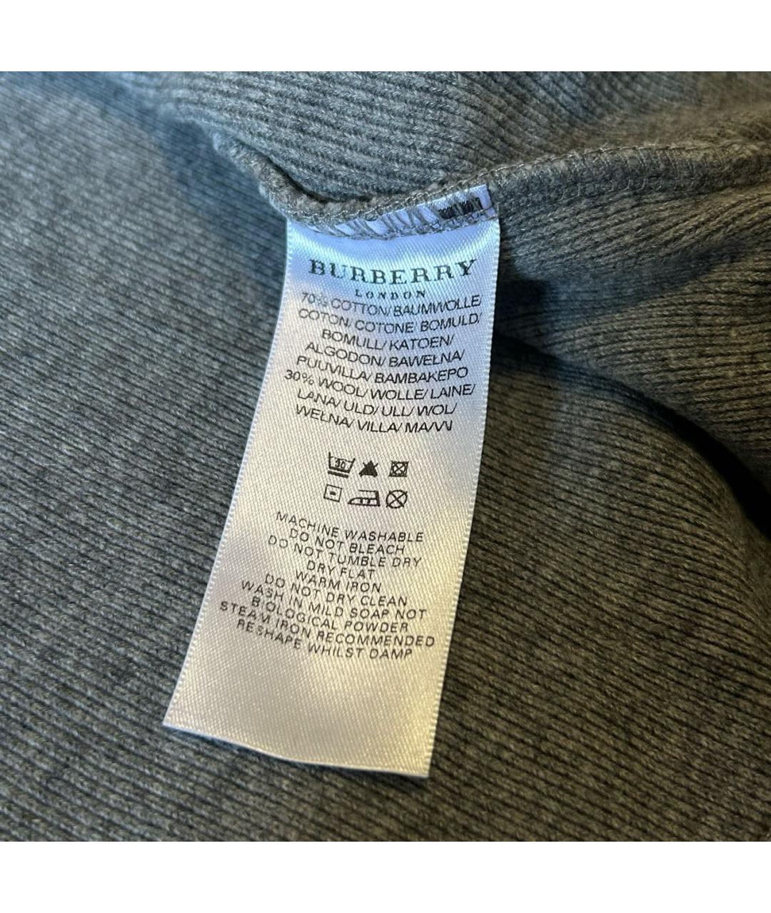BURBERRY Серый джемпер / свитер, фото 7