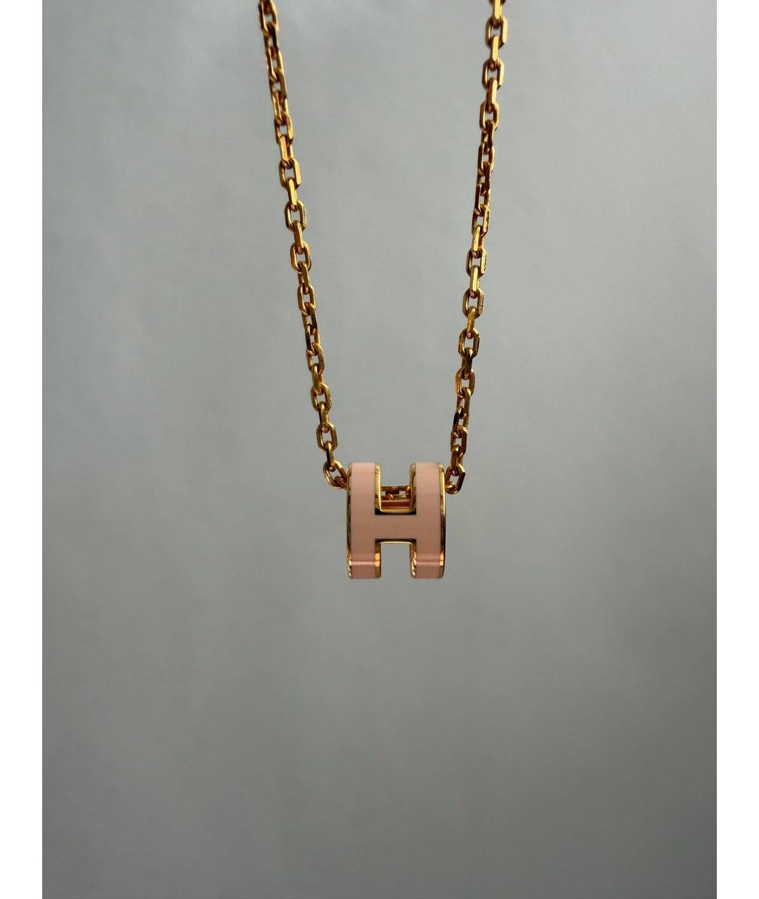HERMES Золотое колье, фото 7