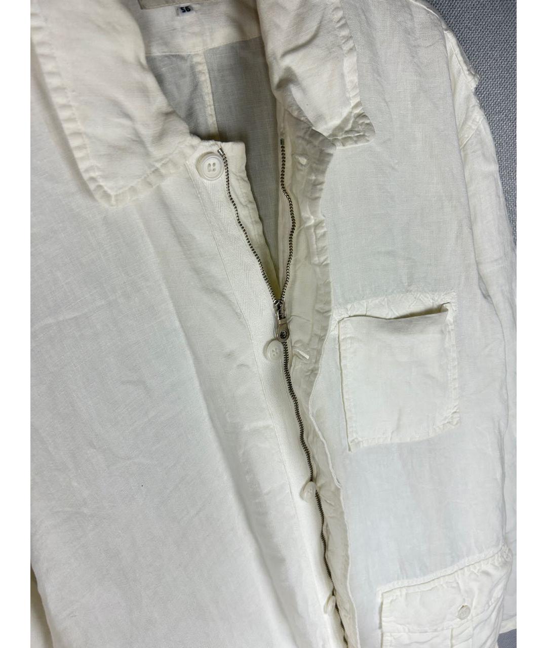 ZEGNA Белая льняная куртка, фото 4