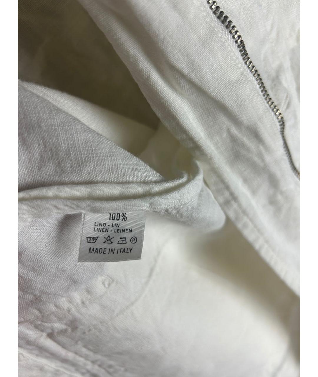 ZEGNA Белая льняная куртка, фото 7