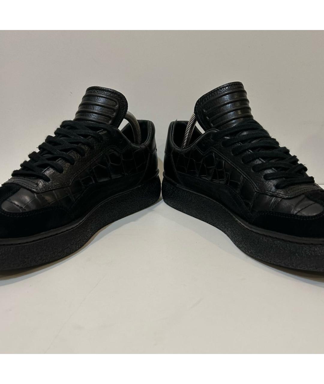 ALEXANDER WANG Черные кожаные кроссовки, фото 3