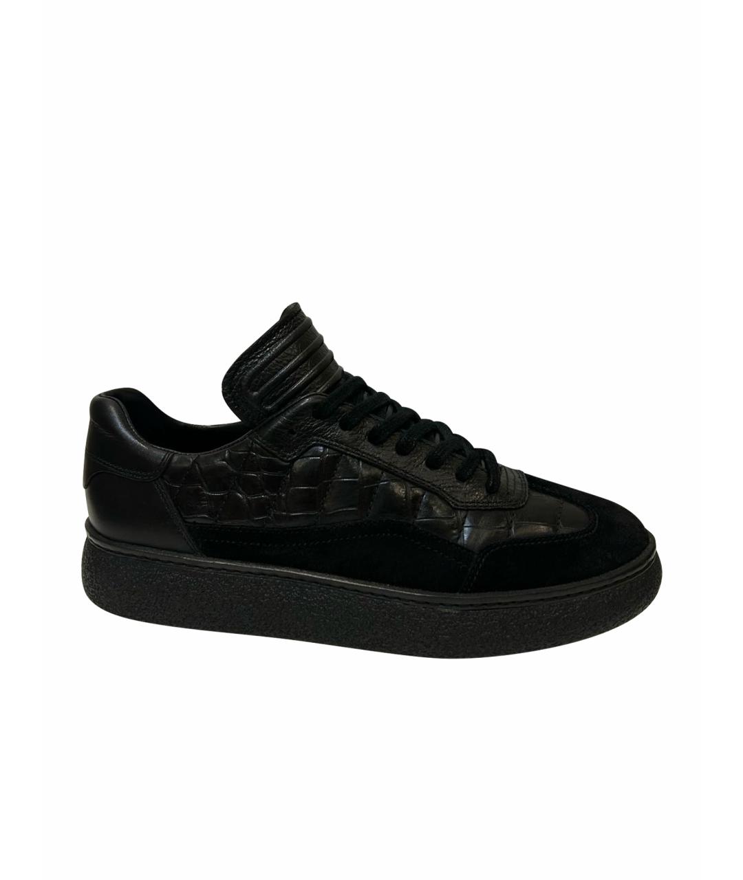 ALEXANDER WANG Черные кожаные кроссовки, фото 1