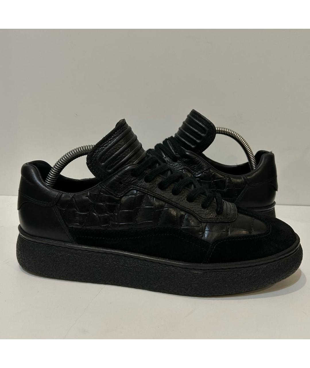 ALEXANDER WANG Черные кожаные кроссовки, фото 8