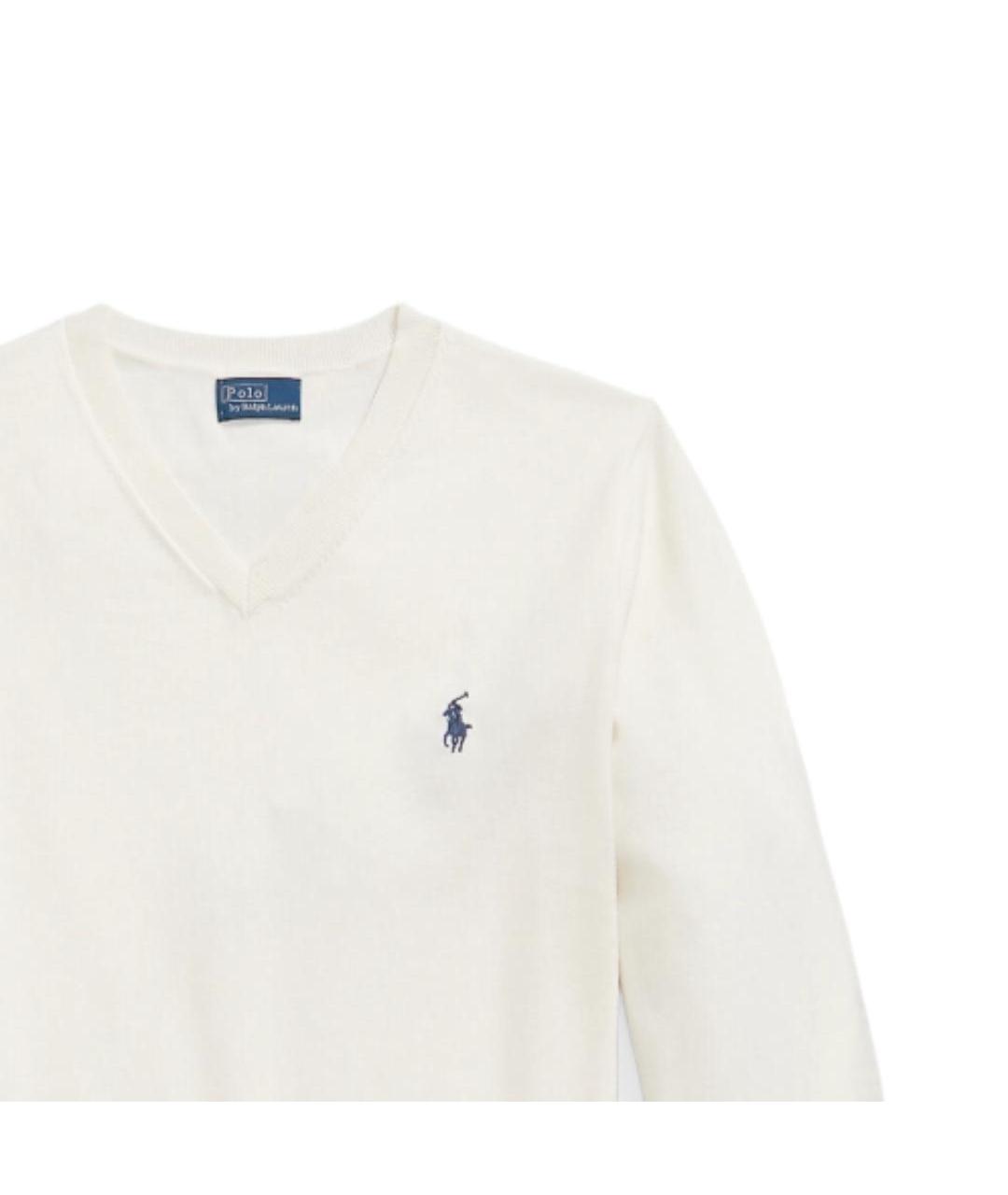 POLO RALPH LAUREN Белый джемпер / свитер, фото 2