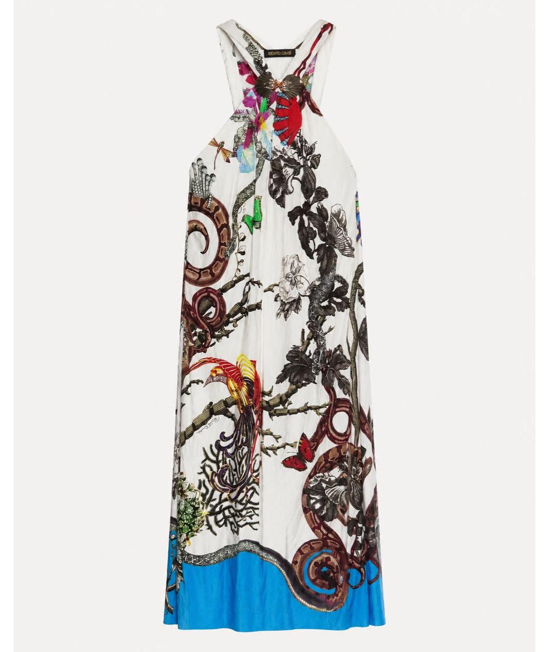 ROBERTO CAVALLI Мульти вискозное коктейльное платье, фото 8