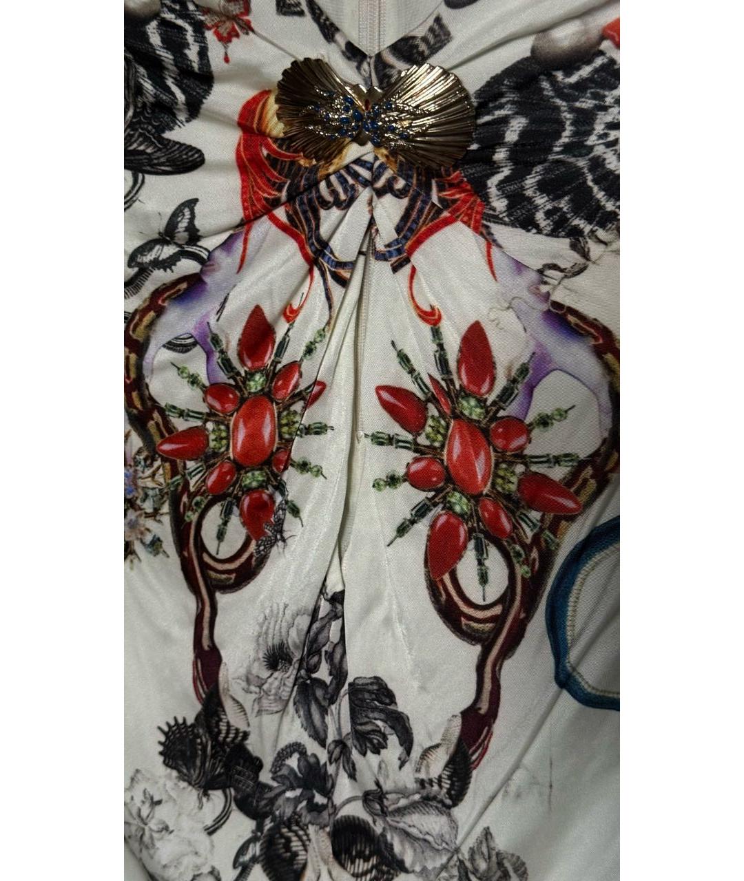 ROBERTO CAVALLI Мульти вискозное коктейльное платье, фото 3