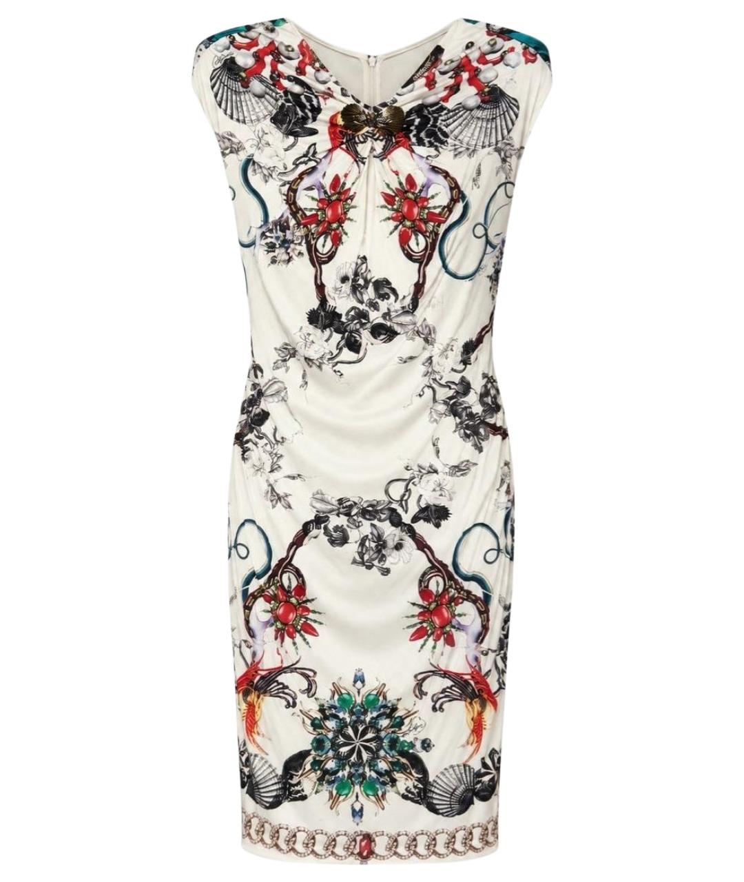 ROBERTO CAVALLI Мульти вискозное коктейльное платье, фото 1