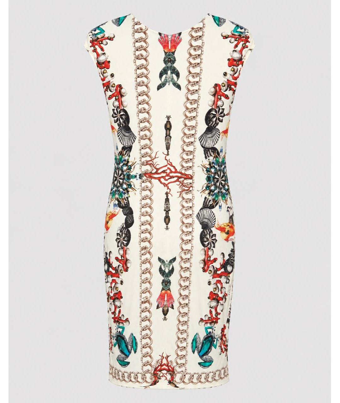 ROBERTO CAVALLI Мульти вискозное коктейльное платье, фото 2