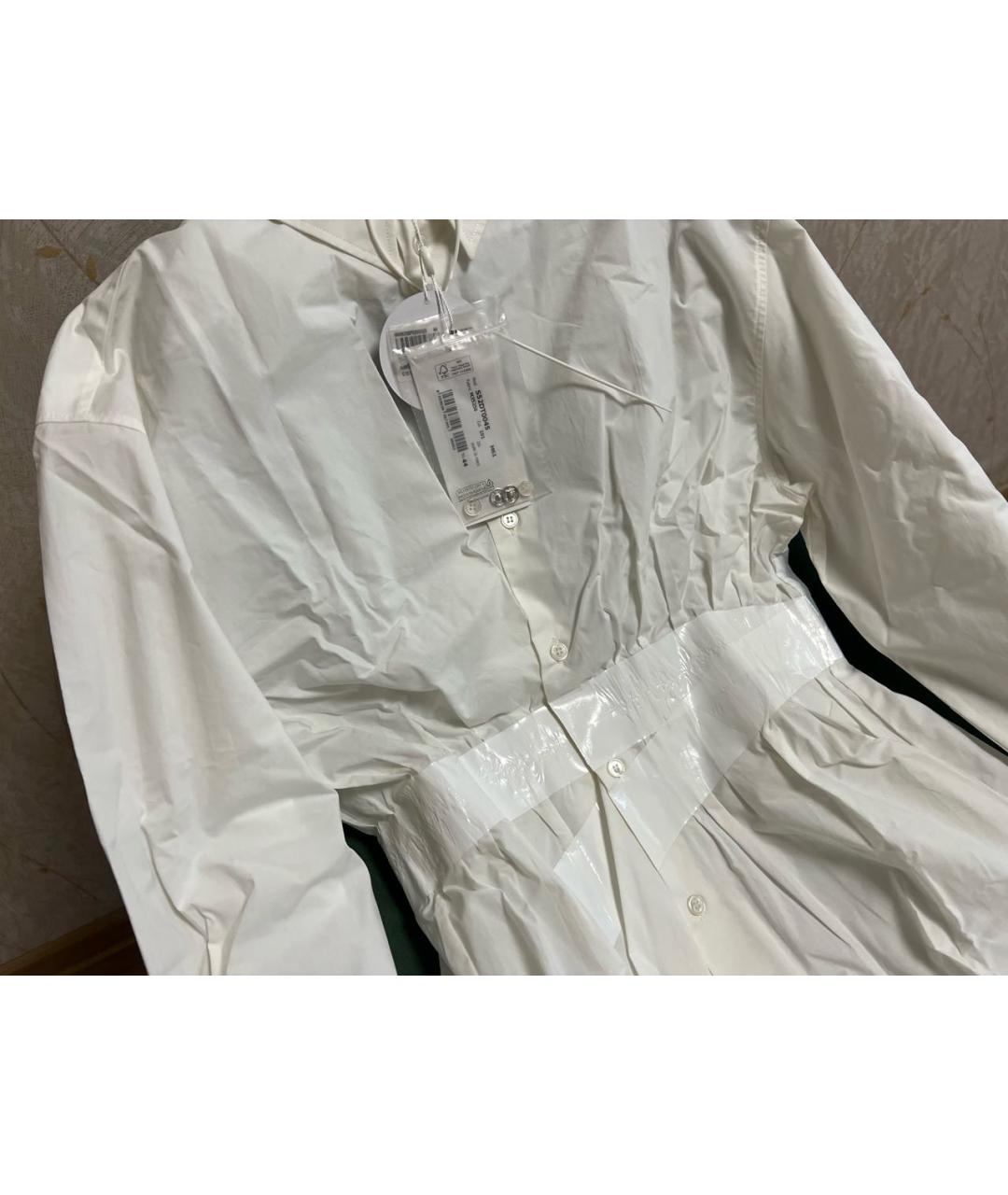 MM6 MAISON MARGIELA Белая хлопковая рубашка, фото 3