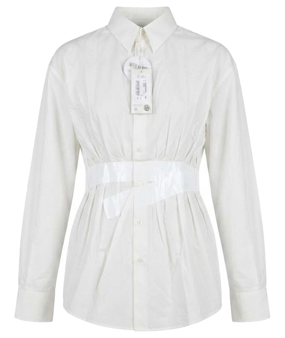 MM6 MAISON MARGIELA Белая хлопковая рубашка, фото 1