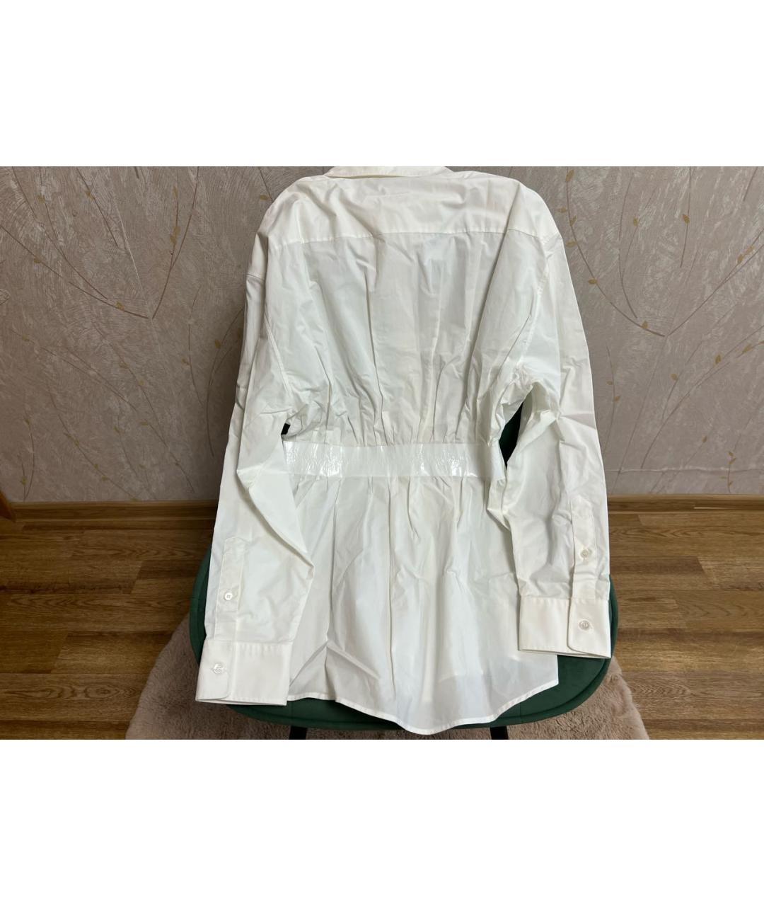 MM6 MAISON MARGIELA Белая хлопковая рубашка, фото 2