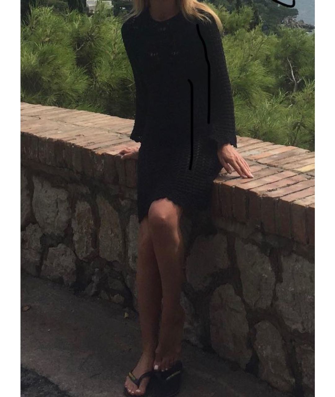 ISABEL MARANT ETOILE Черное льняное платье, фото 5