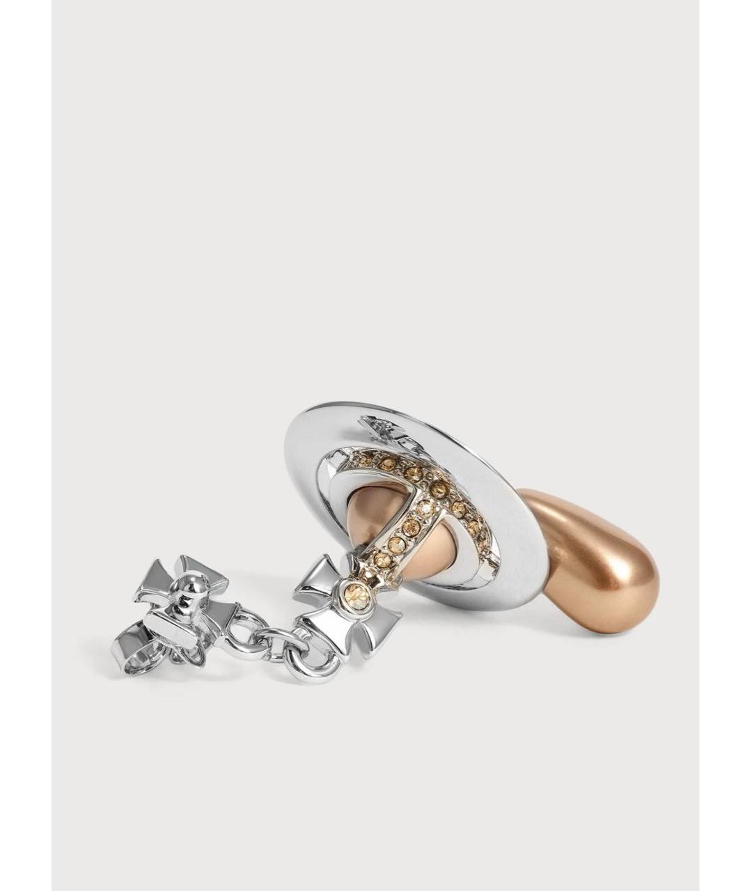 VIVIENNE WESTWOOD Серебряные латунные серьги, фото 2