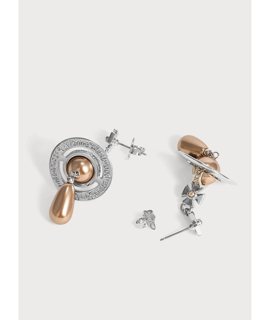VIVIENNE WESTWOOD Серебряные латунные серьги, фото 3