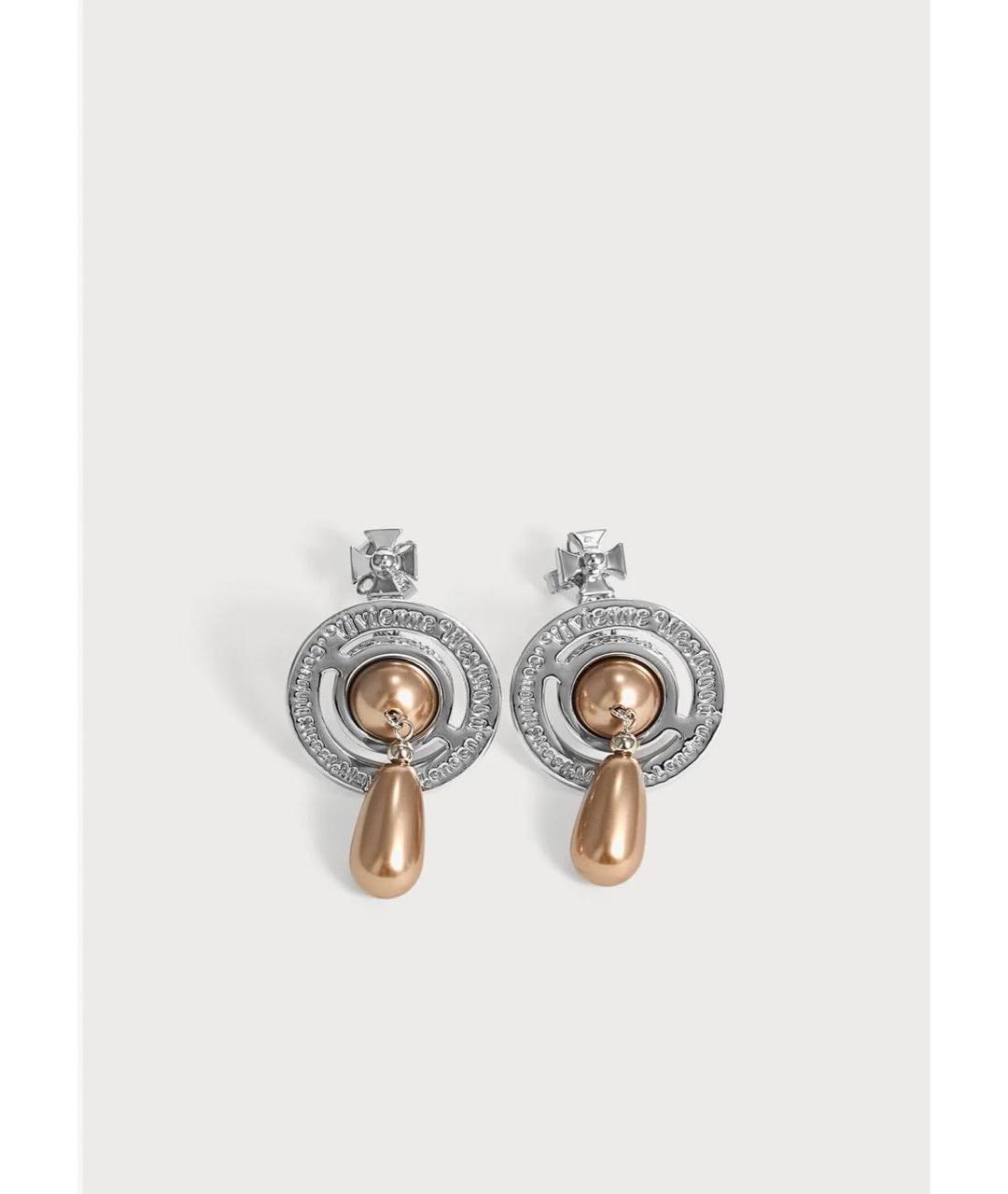 VIVIENNE WESTWOOD Серебряные латунные серьги, фото 6