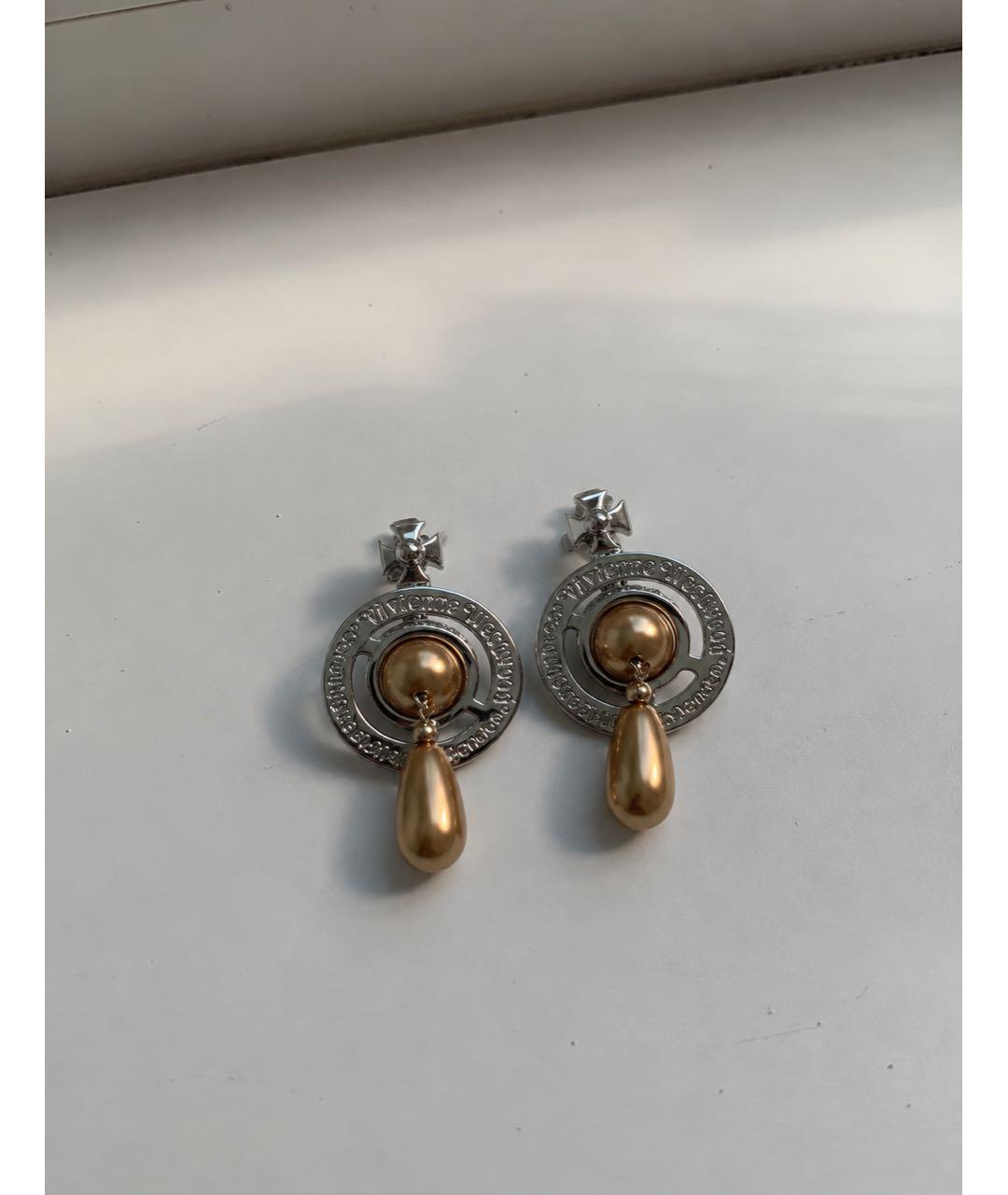 VIVIENNE WESTWOOD Серебряные латунные серьги, фото 5