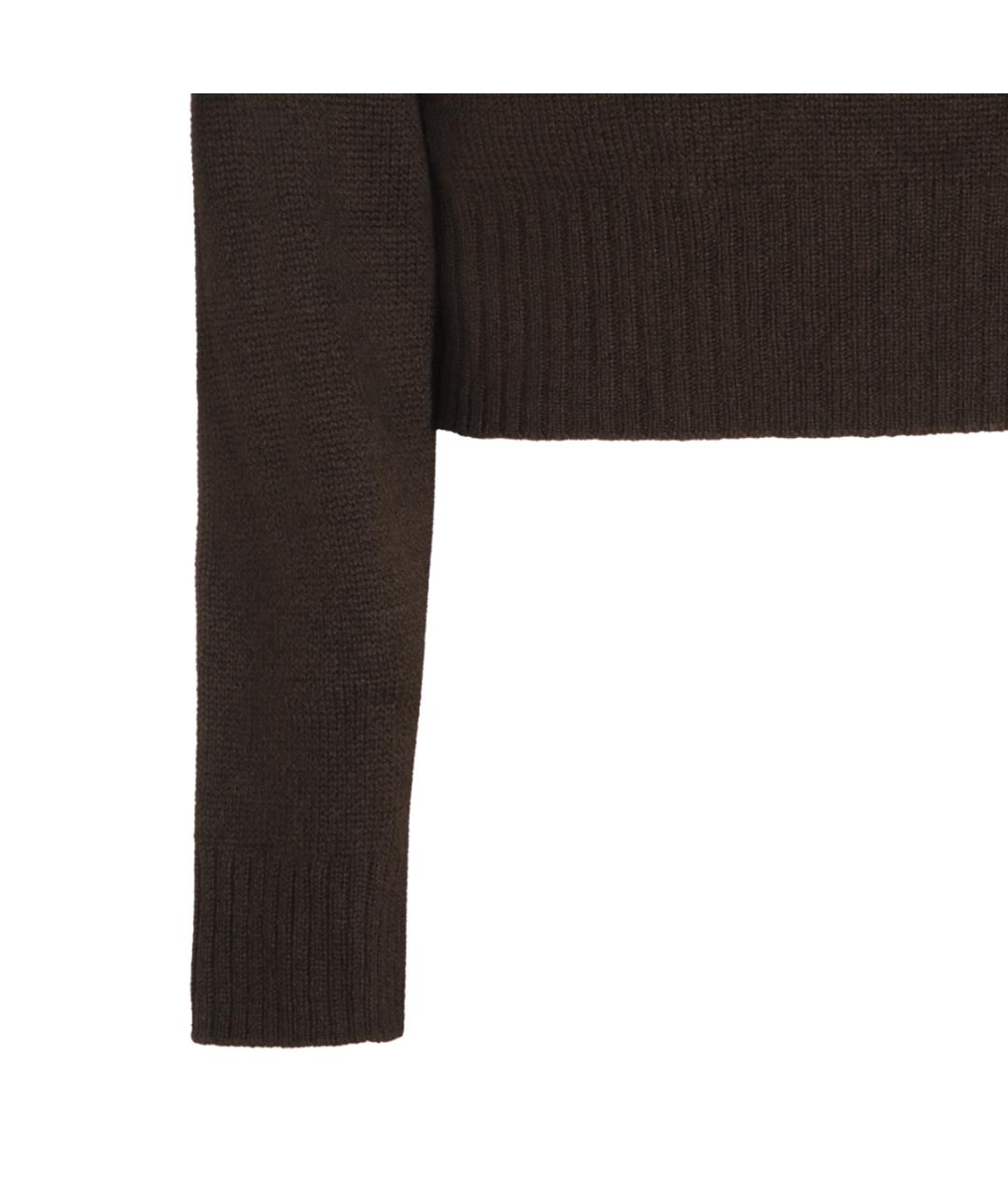 ALLUDE Коричневый шерстяной джемпер / свитер, фото 3