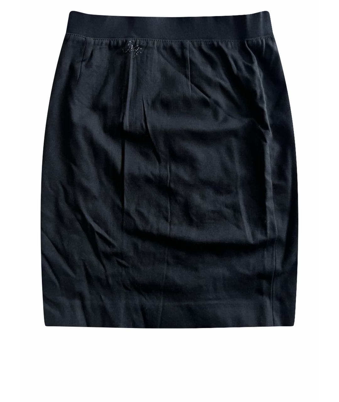 VDP Черная вискозная юбка миди, фото 1