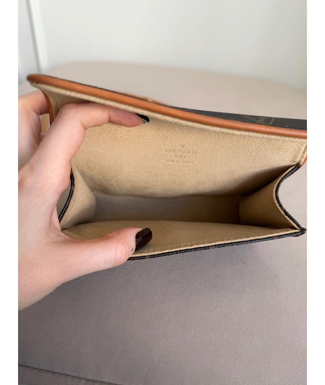 LOUIS VUITTON Коричневая канва поясная сумка, фото 6