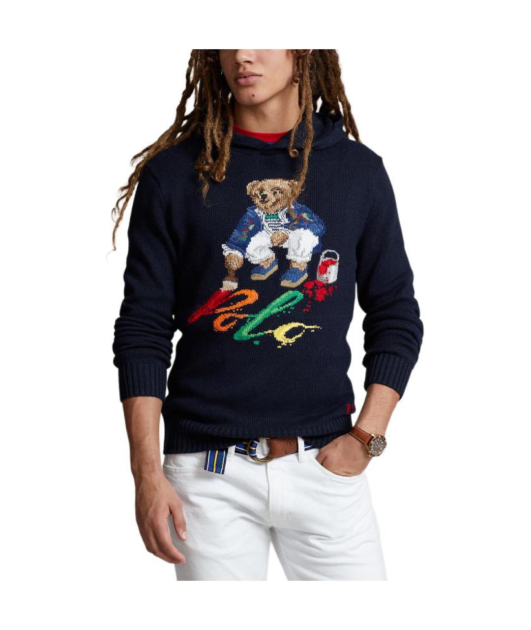 POLO RALPH LAUREN Темно-синий джемпер / свитер, фото 4