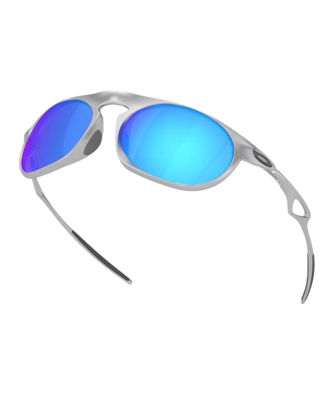 OAKLEY Серебряные металлические солнцезащитные очки, фото 4