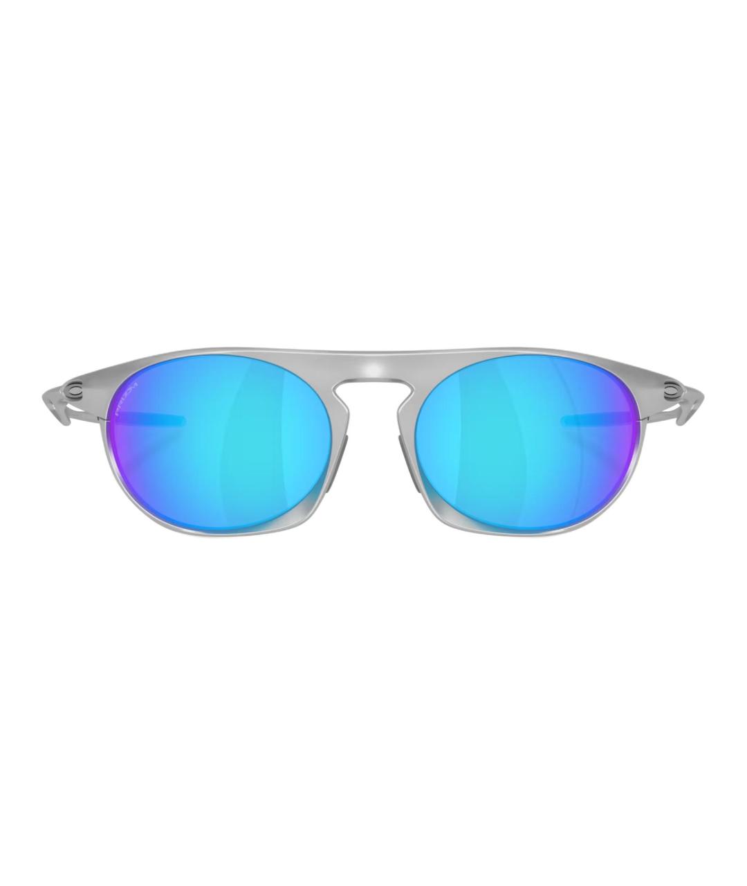 OAKLEY Серебряные металлические солнцезащитные очки, фото 2