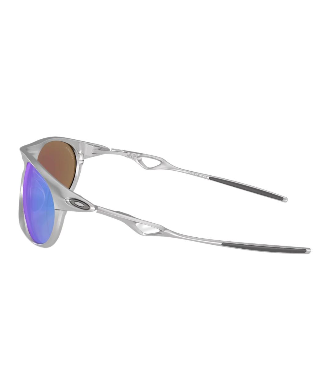 OAKLEY Серебряные металлические солнцезащитные очки, фото 3