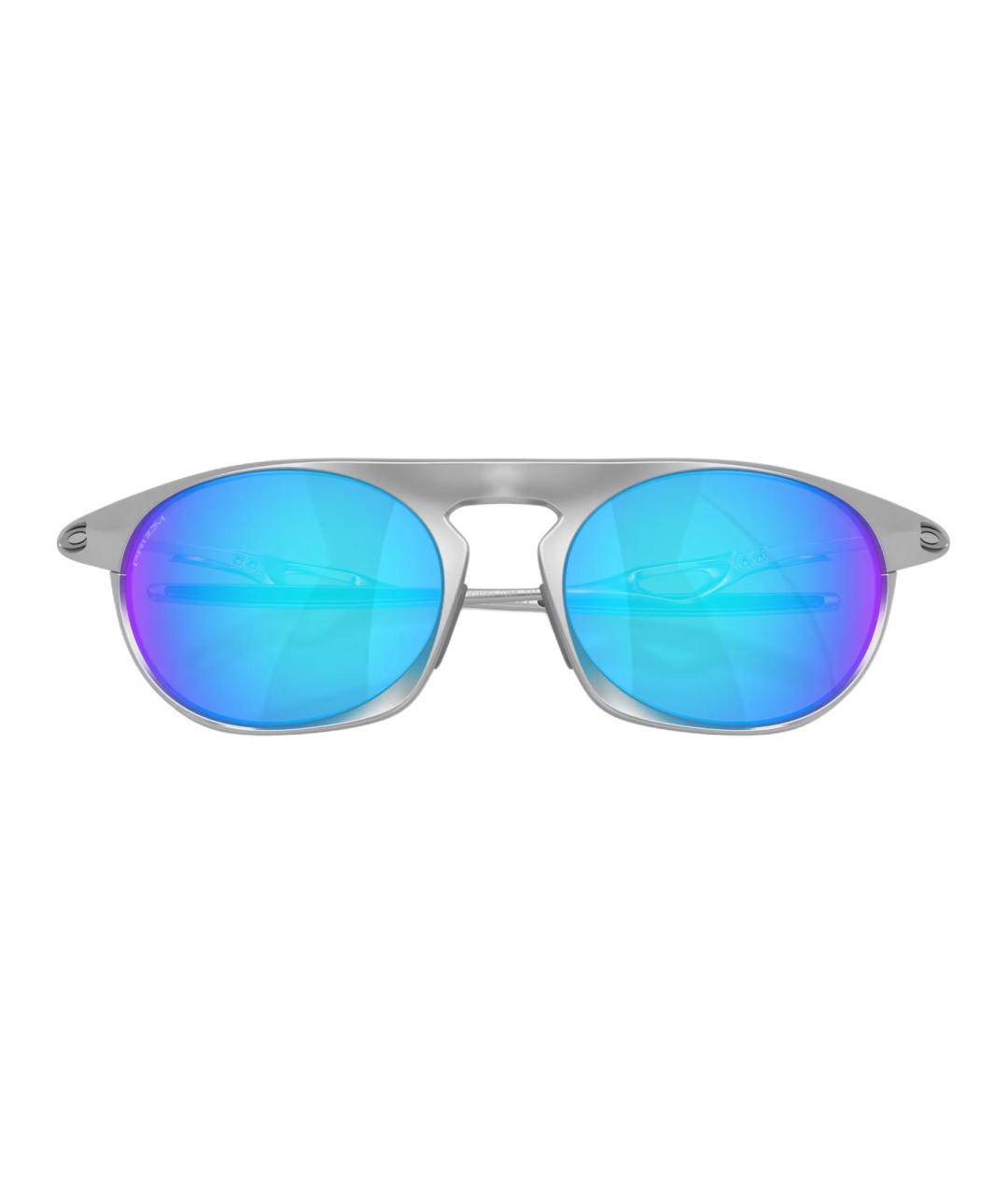 OAKLEY Серебряные металлические солнцезащитные очки, фото 5