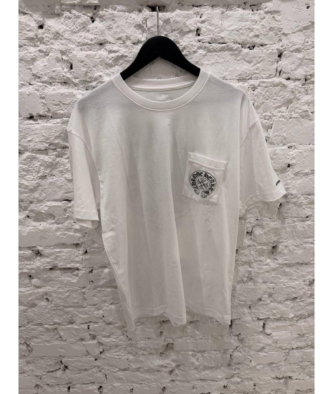 CHROME HEARTS Белая хлопковая футболка, фото 3
