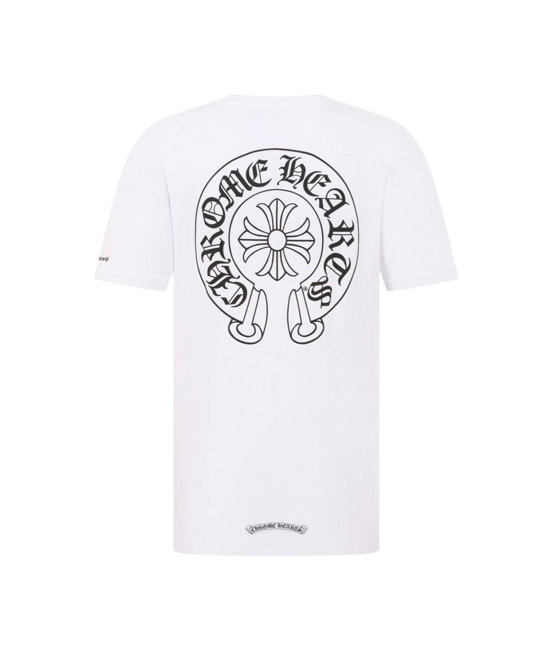 CHROME HEARTS Белая хлопковая футболка, фото 2