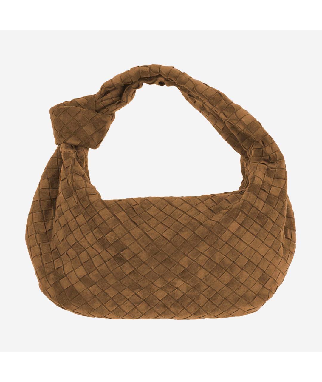 BOTTEGA VENETA Коричневая замшевая сумка через плечо, фото 5