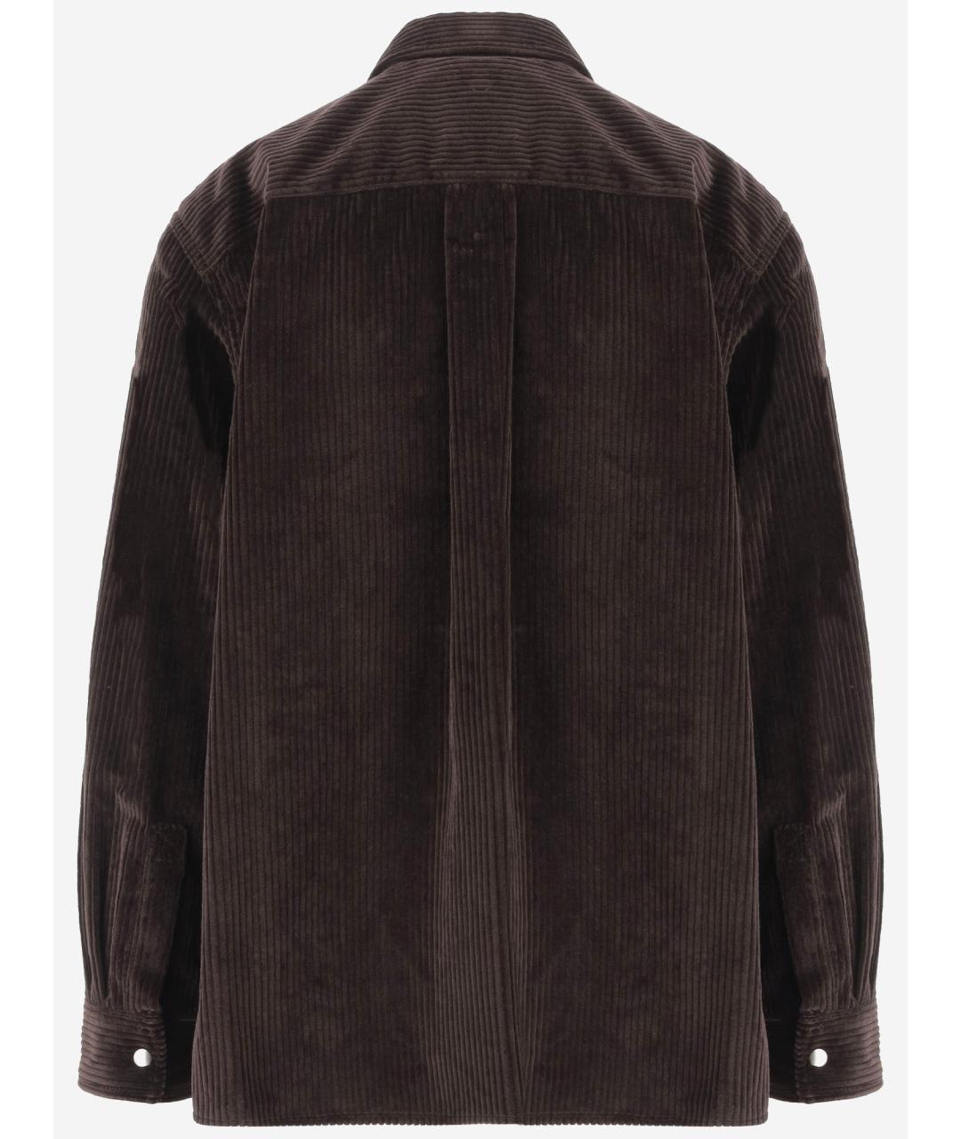 BOTTEGA VENETA Коричневая хлопковая куртка, фото 2