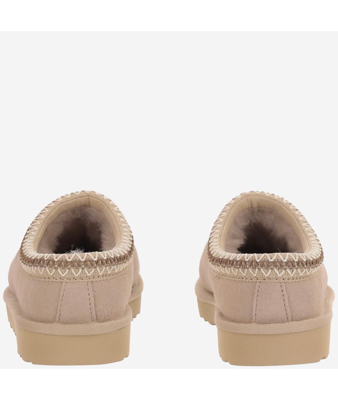UGG Бежевые замшевые мюли, фото 4