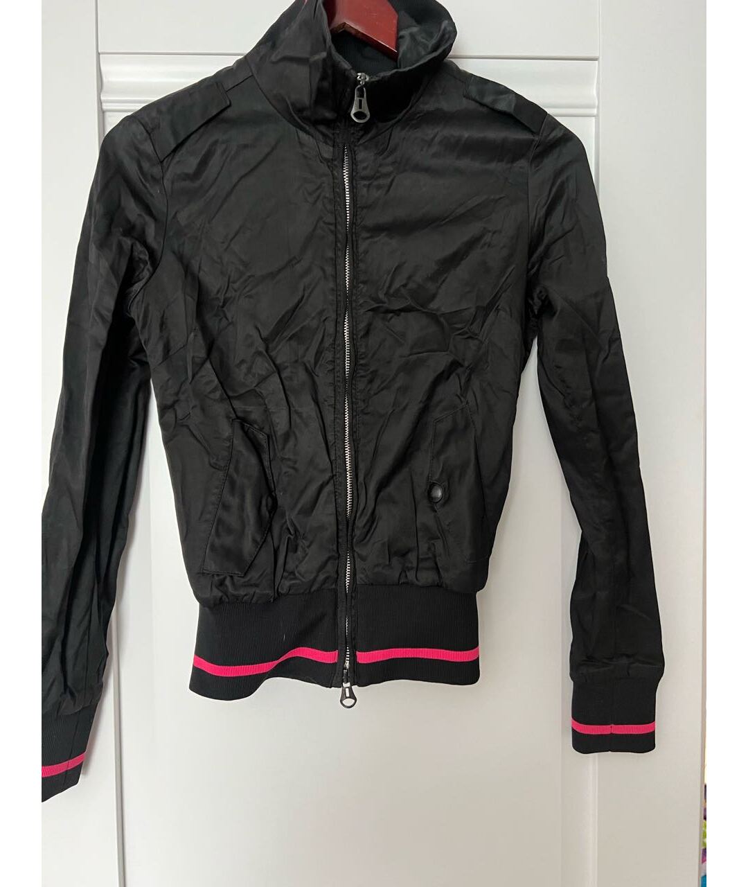 DIESEL Черная полиамидовая спортивная куртка, фото 6