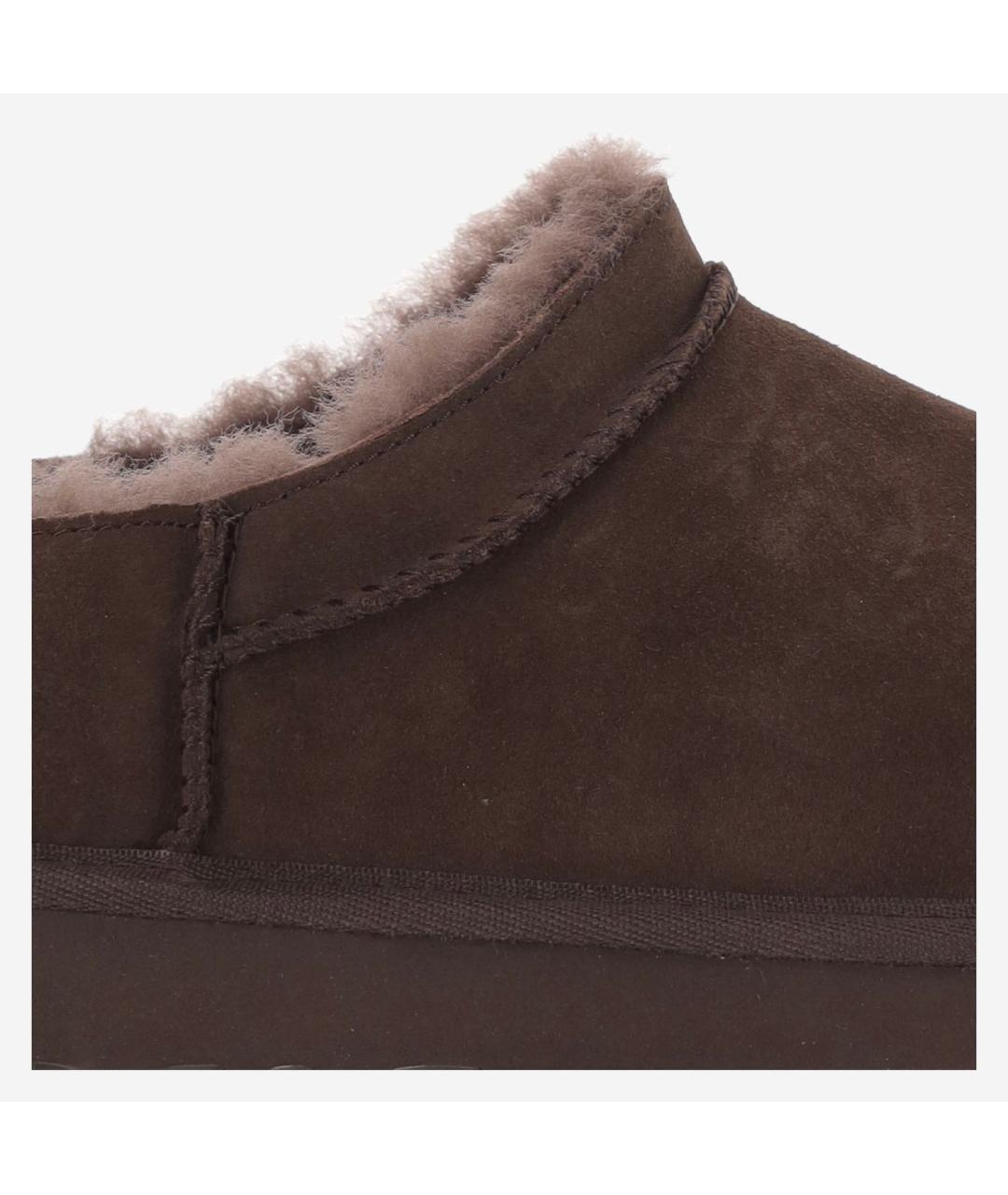 UGG Коричневые замшевые ботинки, фото 5