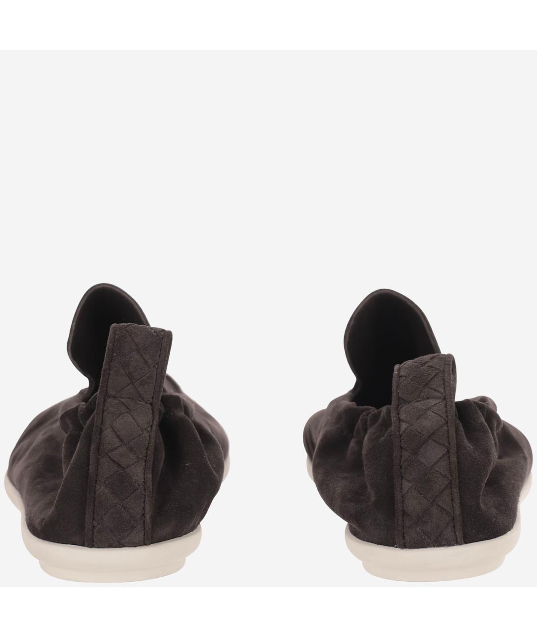 BOTTEGA VENETA Коричневые замшевые лоферы, фото 4