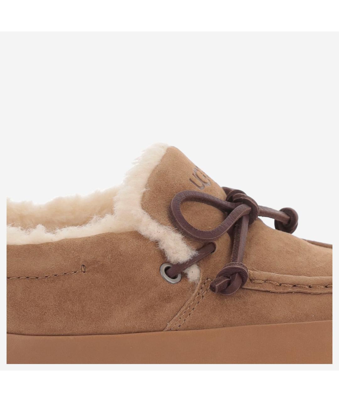 UGG Коричневые замшевые слипоны, фото 5
