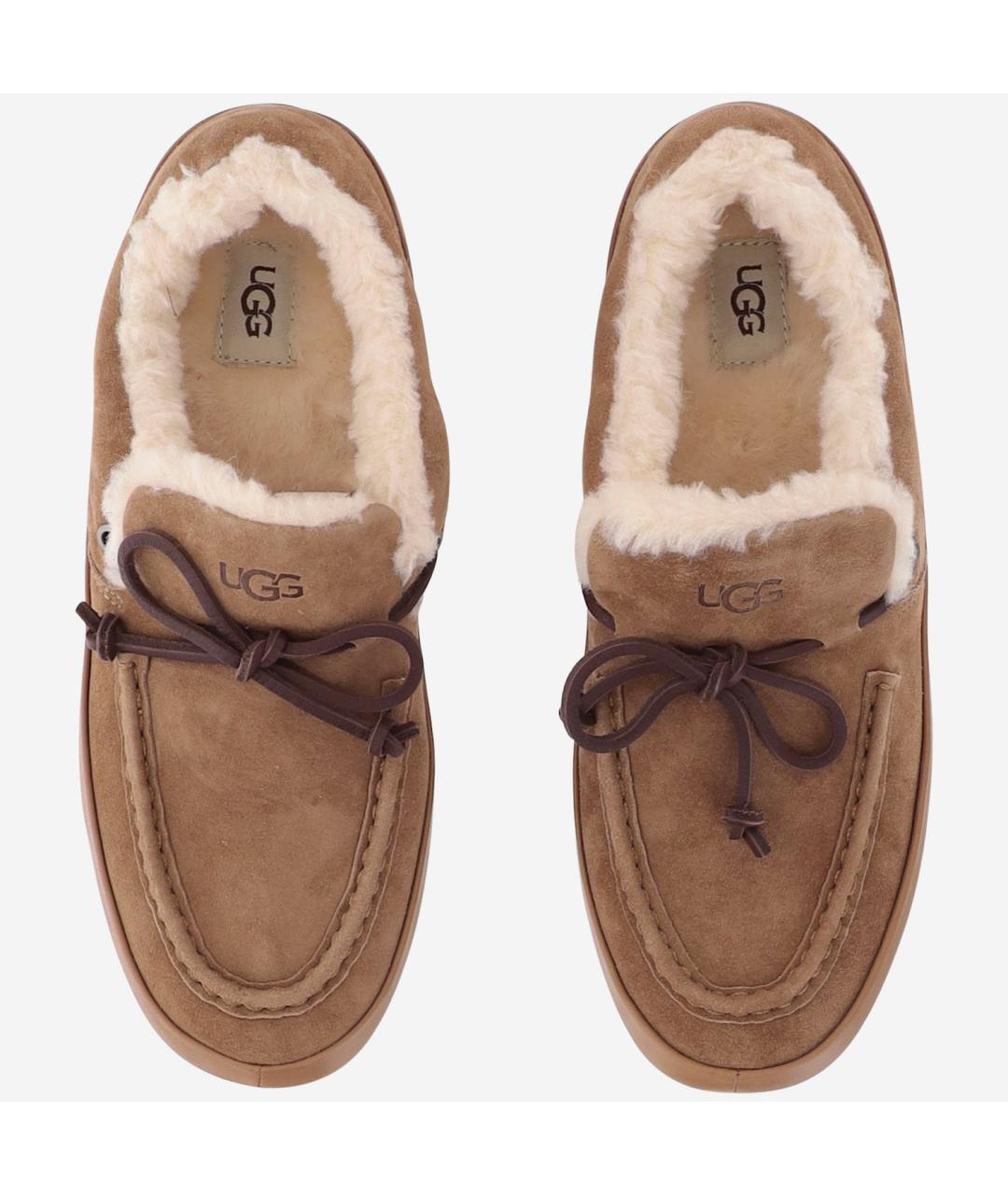 UGG Коричневые замшевые слипоны, фото 2