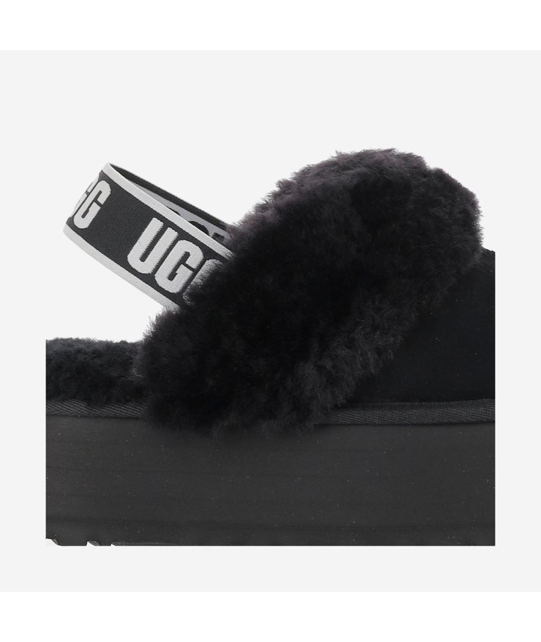 UGG Черные замшевые сабо, фото 5