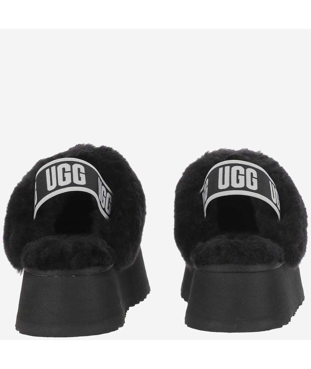 UGG Черные замшевые сабо, фото 4