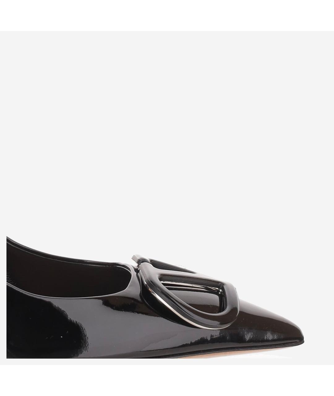 VALENTINO Черные туфли из лакированной кожи, фото 4