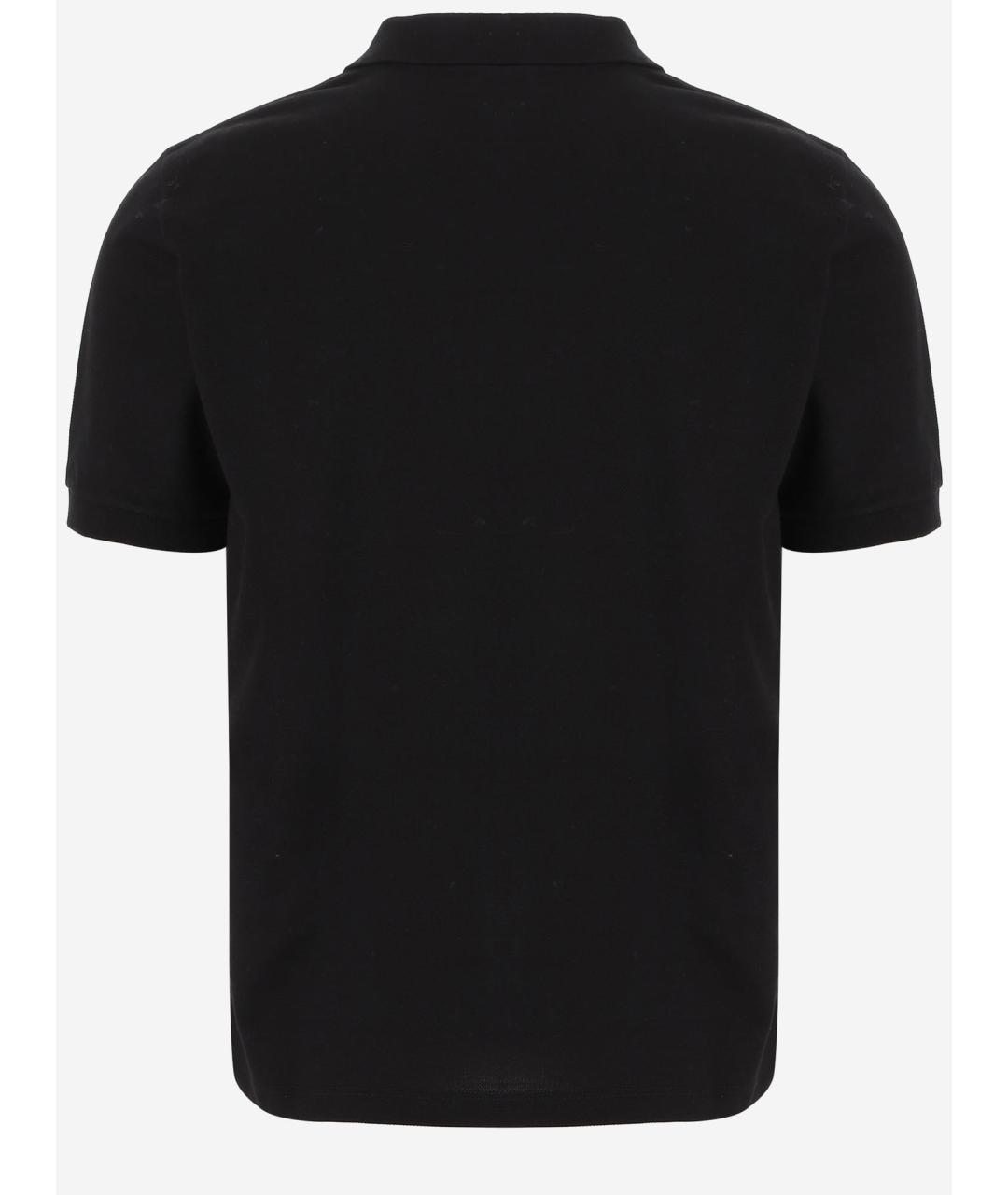 SAINT LAURENT Черная хлопковая футболка, фото 2